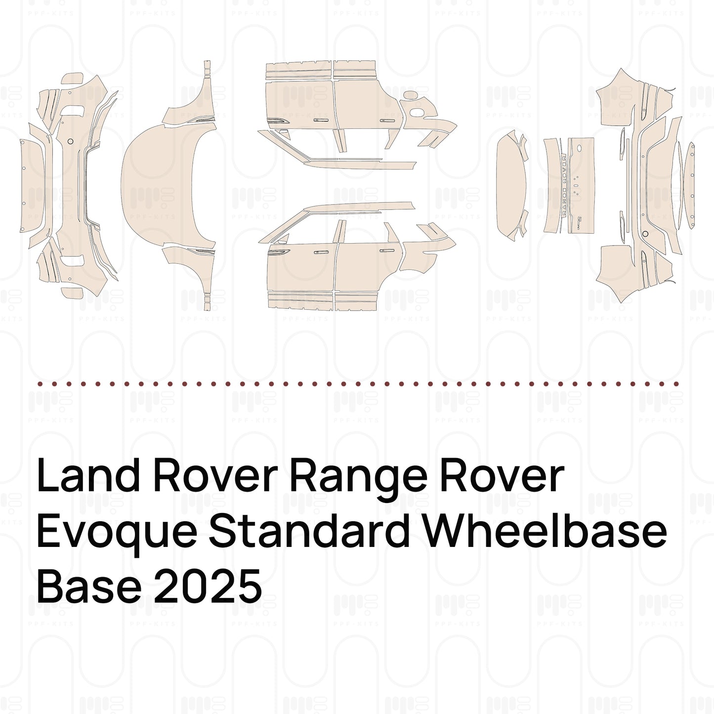 PPF precortado Land Rover Range Rover Evoque Standard Wheelbase Base 2025