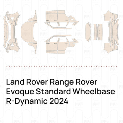 PPF precortado Land Rover Range Rover Evoque Standard Wheelbase R-Dynamic 2024
