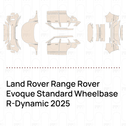 PPF precortado Land Rover Range Rover Evoque Standard Wheelbase R-Dynamic 2025