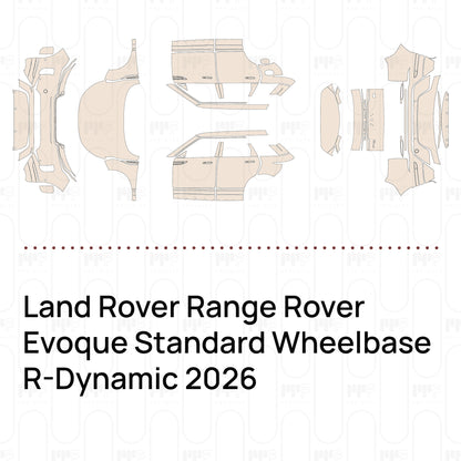 PPF precortado Land Rover Range Rover Evoque Standard Wheelbase R-Dynamic 2026