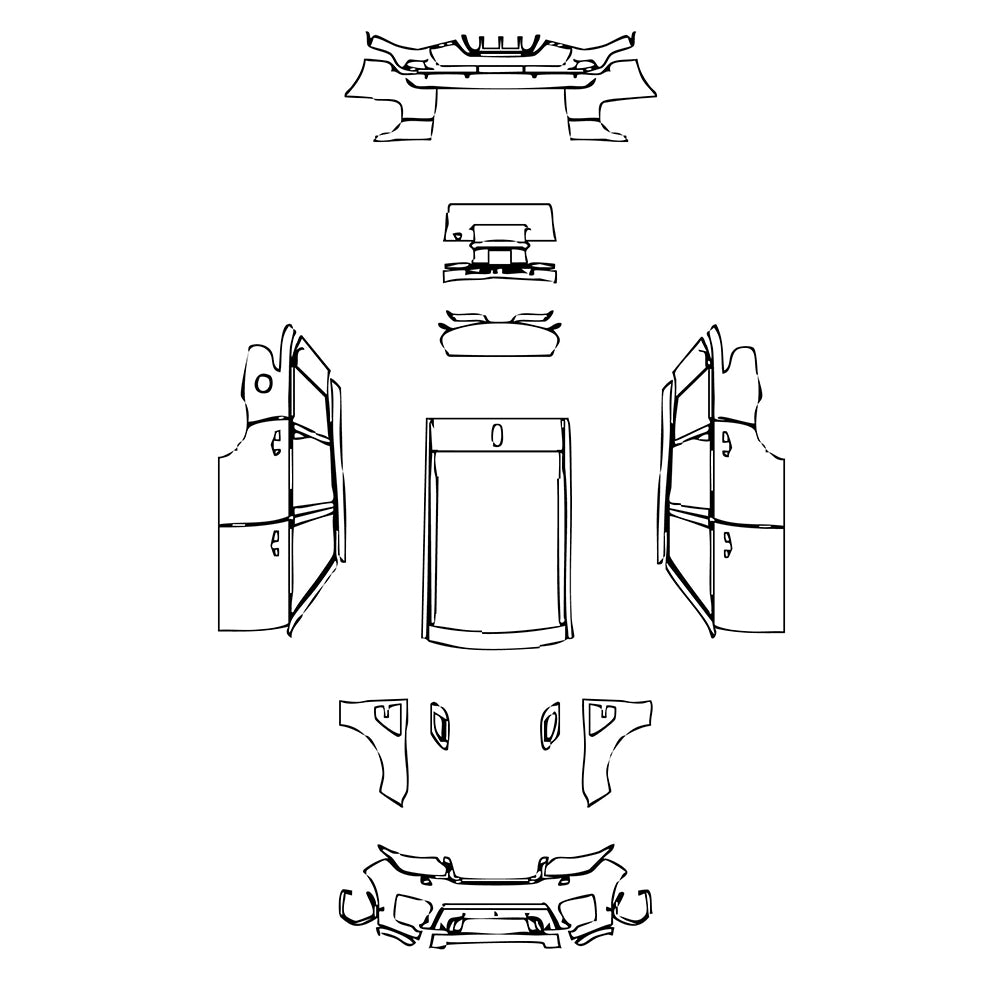Pre-Cut PPF Land Rover Range Rover Sport SVR 2015 - PPF-Kits