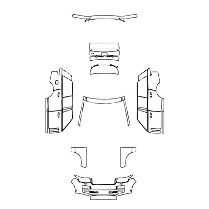 Pre-Cut PPF Land Rover Range Rover Standard Wheelbase Base 2014 - PPF-Kits