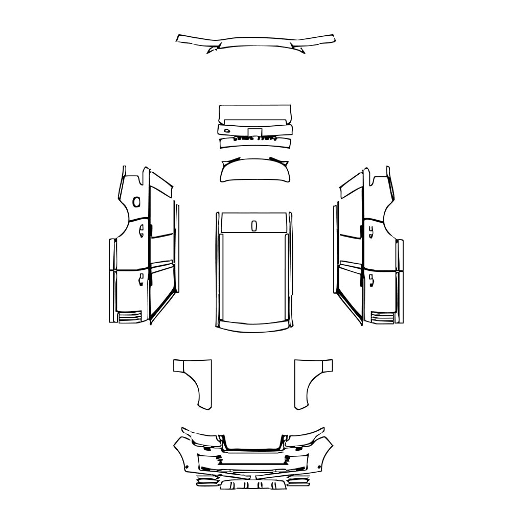 Pre-Cut PPF Land Rover Range Rover Standard Wheelbase Base 2022 - PPF-Kits