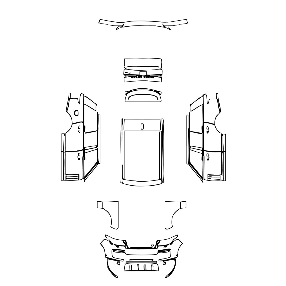 Pre-Cut PPF Land Rover Range Rover Standard Wheelbase SVAutobiography 2018 - PPF-Kits