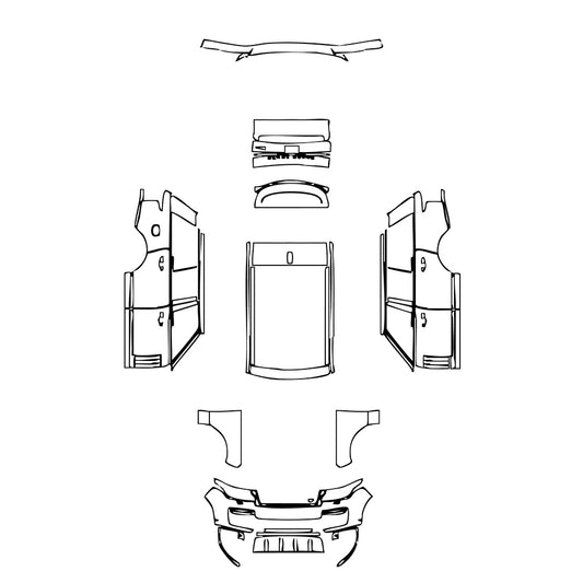 Pre-Cut PPF Land Rover Range Rover Standard Wheelbase SVAutobiography 2020 - PPF-Kits