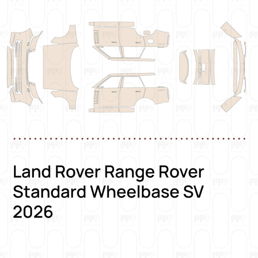 Pre-Cut PPF Land Rover Range Rover Standard Wheelbase SV 2026