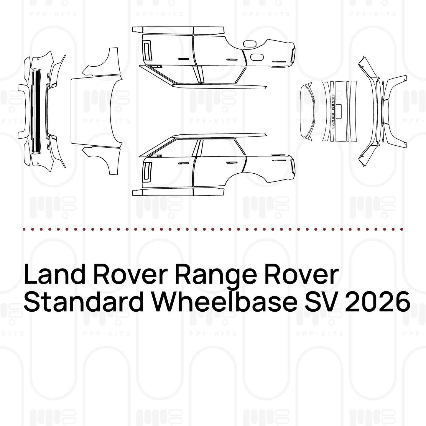 Pre-Cut PPF Land Rover Range Rover Standard Wheelbase SV 2026