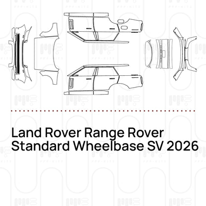 Pre-Cut PPF Land Rover Range Rover Standard Wheelbase SV 2026