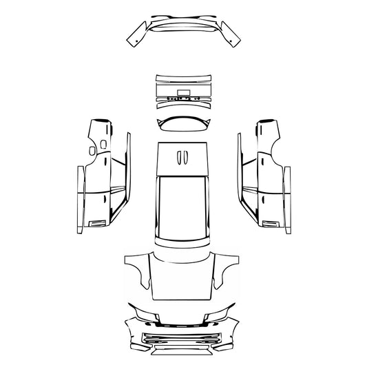 Pre-Cut PPF Land Rover Range Rover (23style) Long Wheelbase Base 2022 - PPF-Kits