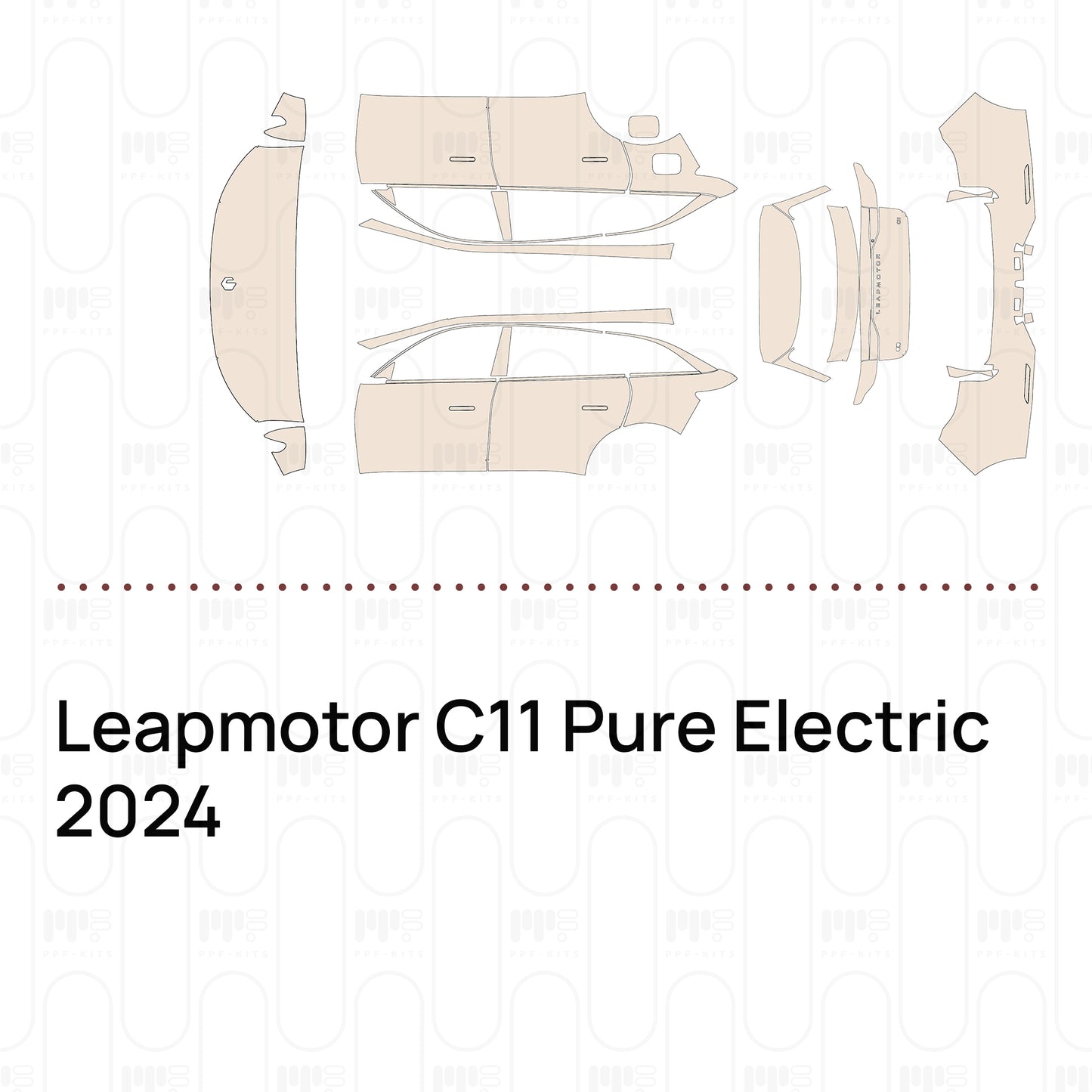 Pre-Cut PPF Leapmotor C11 Pure Electric 2024