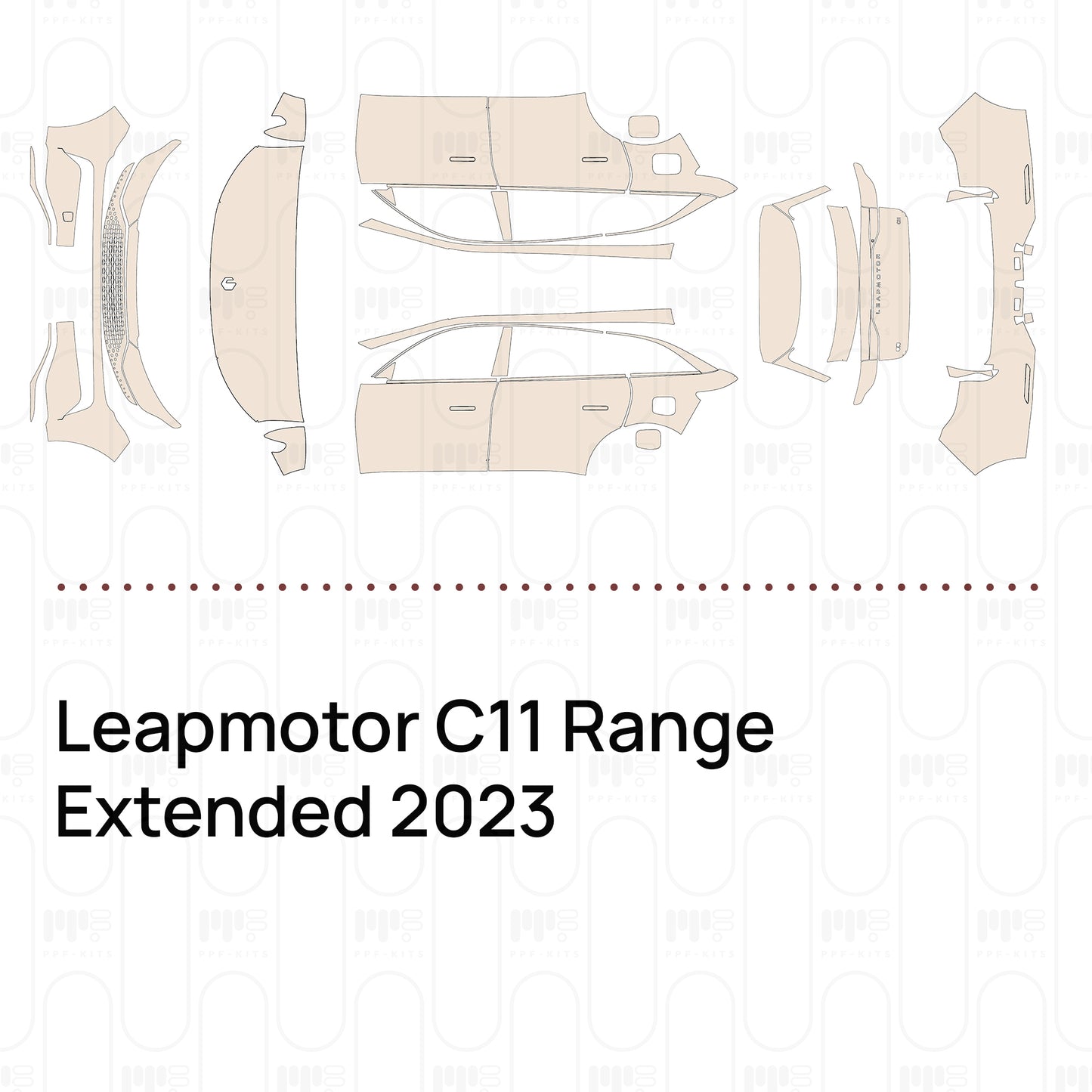 PPF precortado Leapmotor C11 Range Extended 2023
