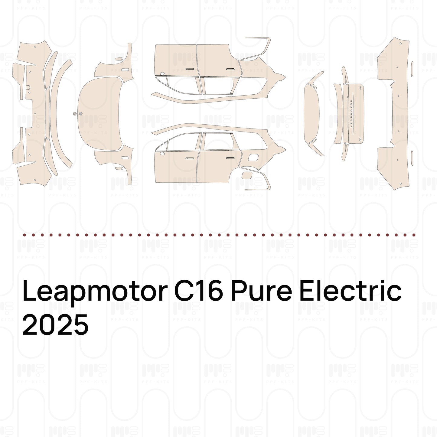 Pre-Cut PPF Leapmotor C16 Pure Electric 2025