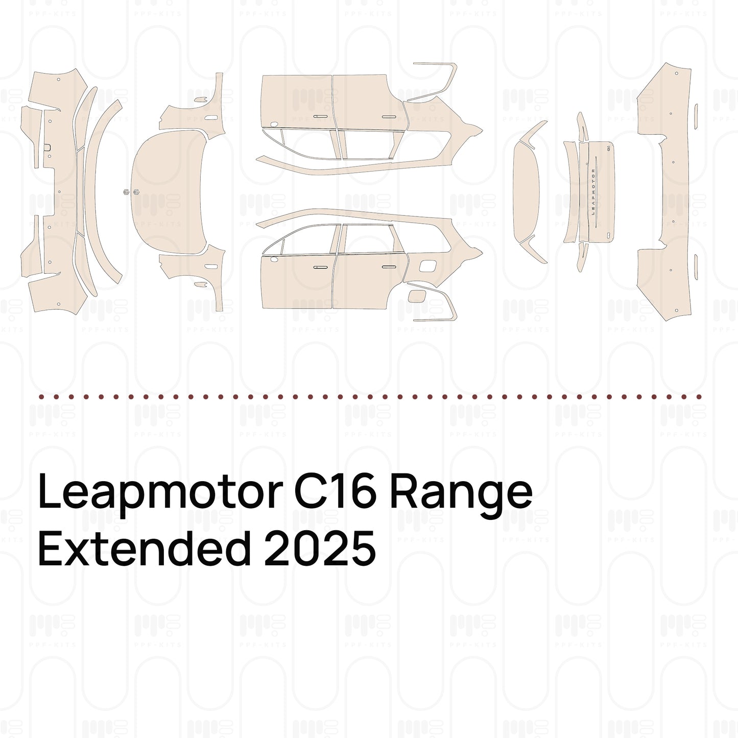 PPF precortado Leapmotor C16 Range Extended 2025