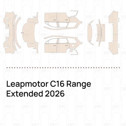 Leapmotor C16 Range Extended 2026 – Lámina de protección PPF precortada
