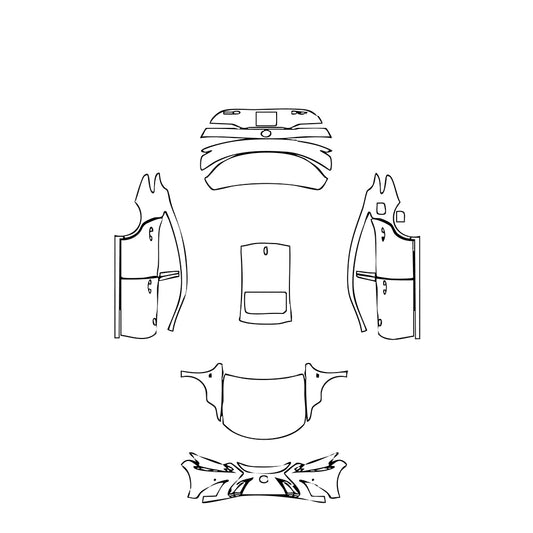 Pre-Cut PPF Lexus ES F Sport 2022 - PPF-Kits