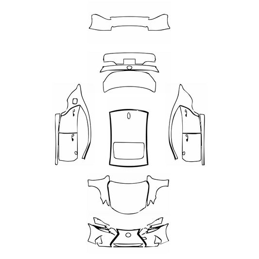 Pre-Cut PPF Lexus IS Sedan Base 2017 - PPF-Kits