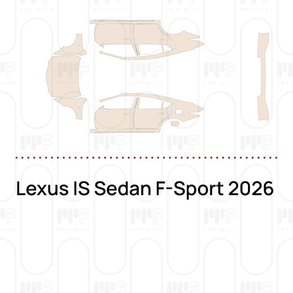 PPF precortado Lexus IS Sedan F-Sport 2026