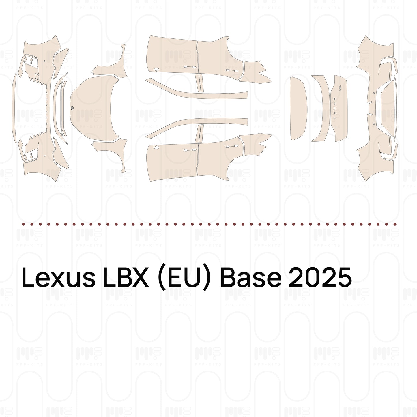 Pre-Cut PPF Lexus LBX (EU) Base 2025