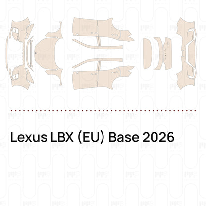 Pre-Cut PPF Lexus LBX (EU) Base 2026