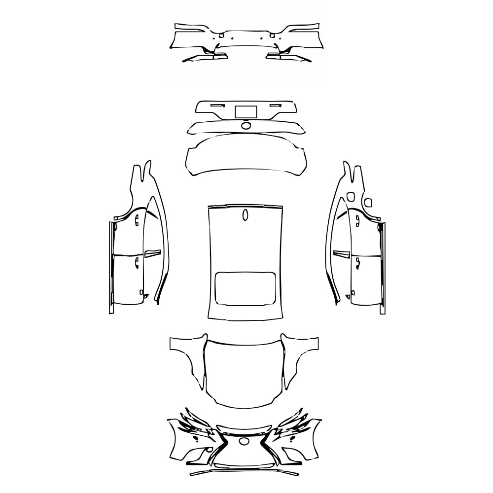 Pre-Cut PPF Lexus LS Hybrid Base 2018 - PPF-Kits