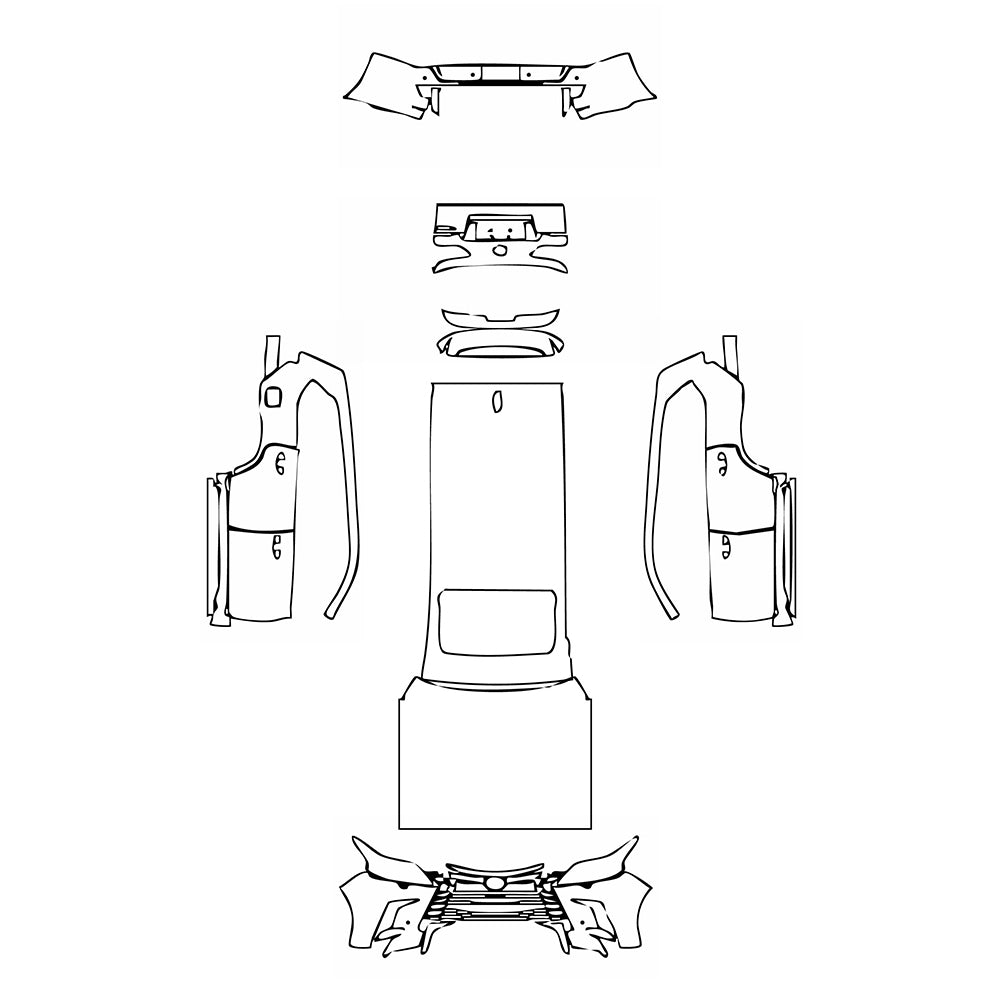 Pre-Cut PPF Lexus LX Luxury 2019 - PPF-Kits