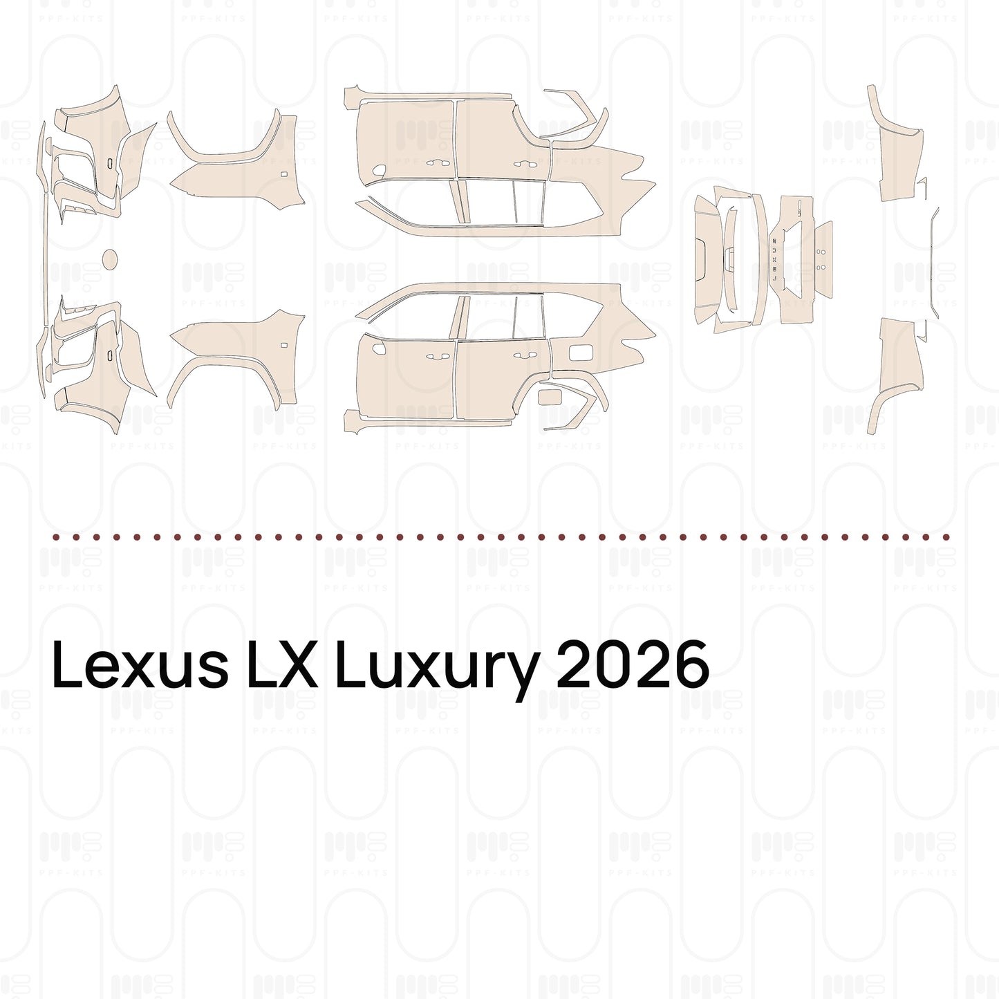 PPF precortado Lexus LX Luxury 2026