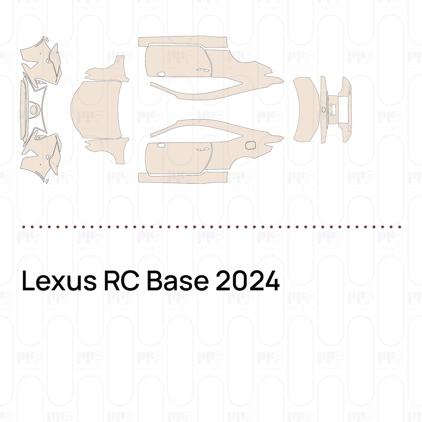 PPF precortado Lexus RC Base 2024