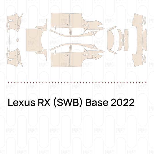 PPF precortado Lexus RX (SWB) Base 2022