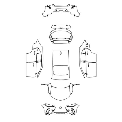 Pre-Cut PPF Lexus UX F-Sport 2023 - PPF-Kits