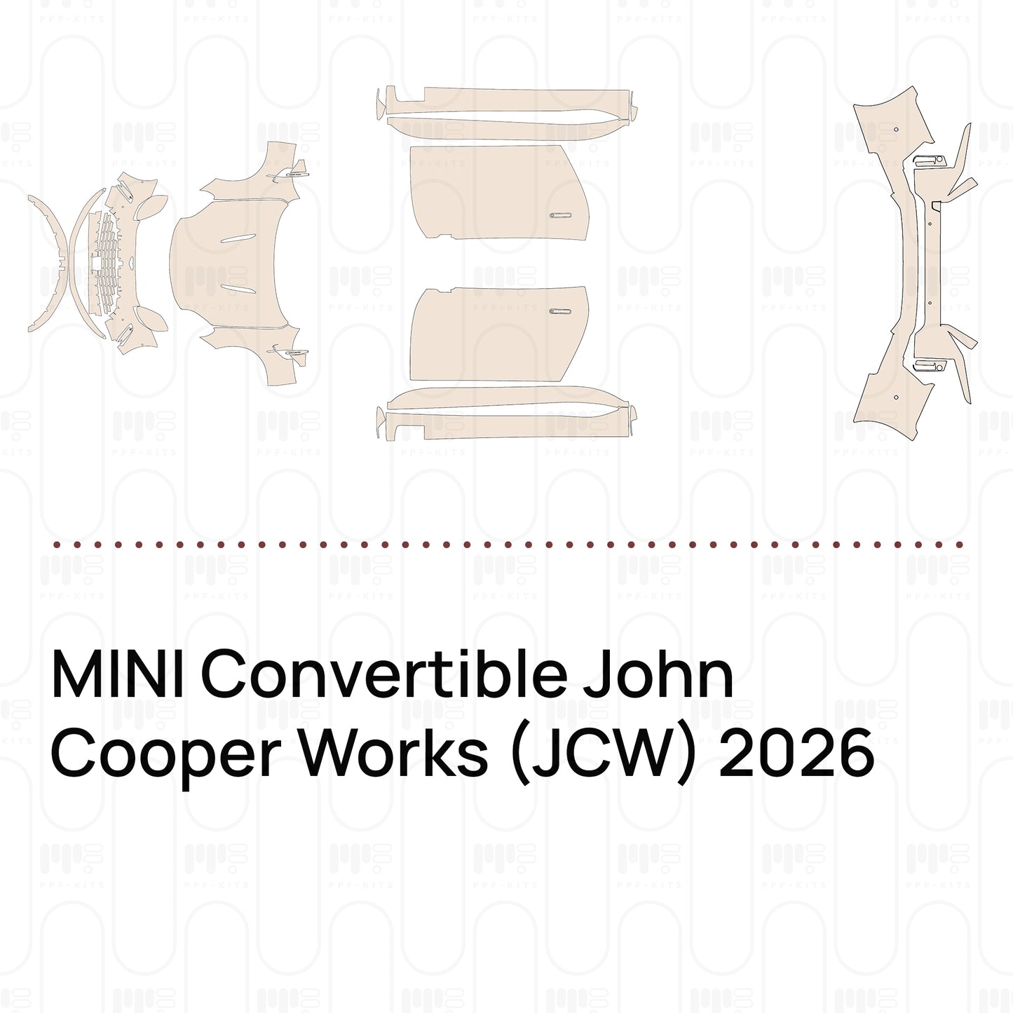 Pre-Cut PPF MINI Convertible John Cooper Works (JCW) 2026