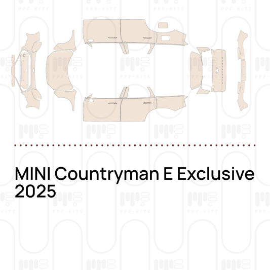 MINI Countryman E Exclusive 2025 – Lámina de protección PPF precortada