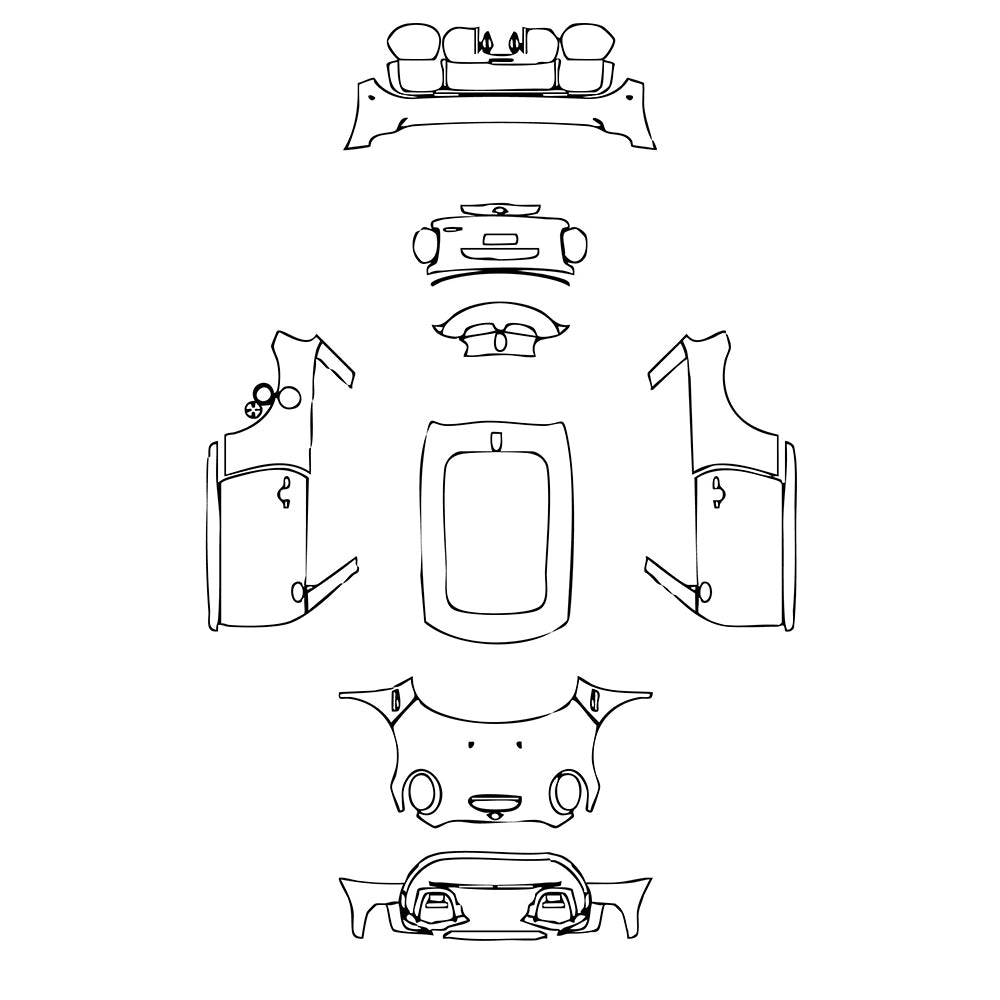 Pre-Cut PPF MINI MINI Hardtop 2 Door John Cooper Works (JCW) GP 2022 - PPF-Kits