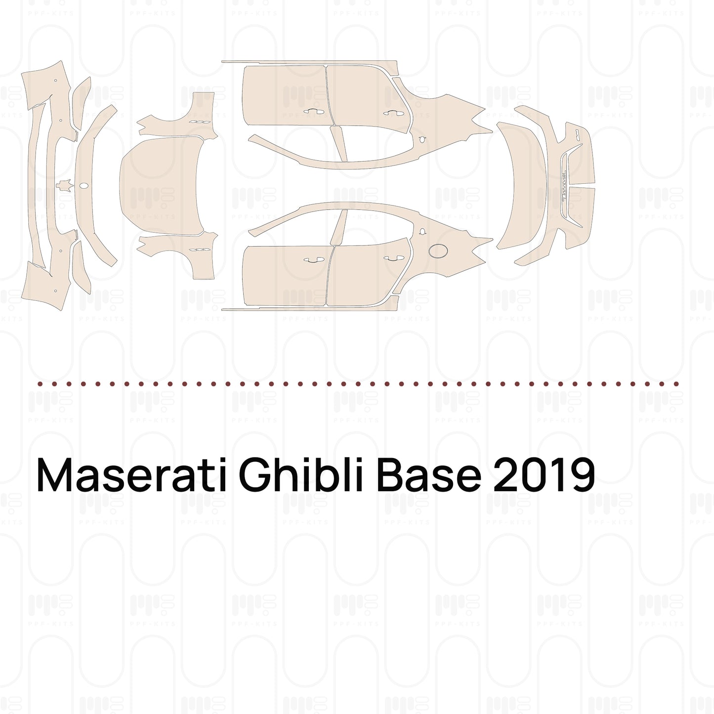 Pre-Cut PPF Maserati Ghibli Base 2019