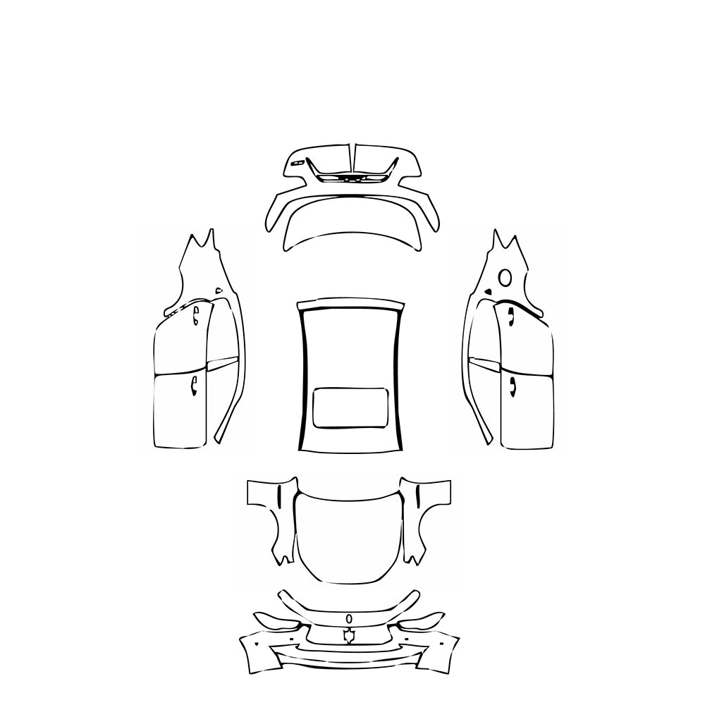 Pre-Cut PPF Maserati Ghibli Ghibli GranLusso 2019 - PPF-Kits