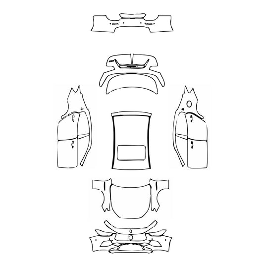 Pre-Cut PPF Maserati Ghibli Ghibli S GranSport 2018 - PPF-Kits