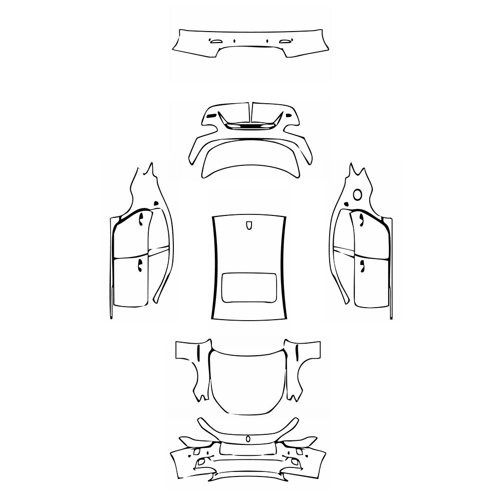 Pre-Cut PPF Maserati Ghibli Ghibli S Q4 Base 2015 - PPF-Kits