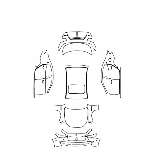 Pre-Cut PPF Maserati Ghibli Ghibli S Q4 Base 2019 - PPF-Kits