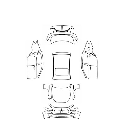 Pre-Cut PPF Maserati Ghibli Ghibli S Q4 GranLusso 2018 - PPF-Kits