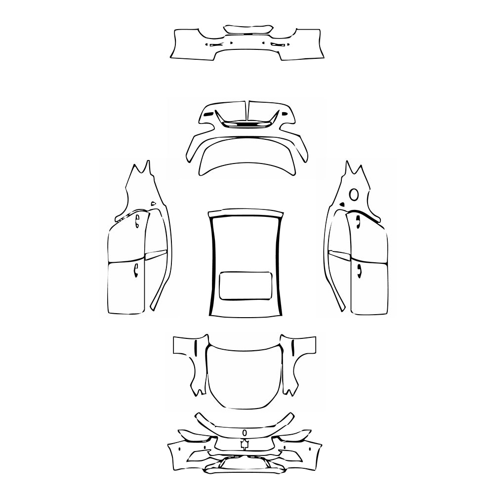 Pre-Cut PPF Maserati Ghibli Ghibli S Q4 GranSport 2019 - PPF-Kits