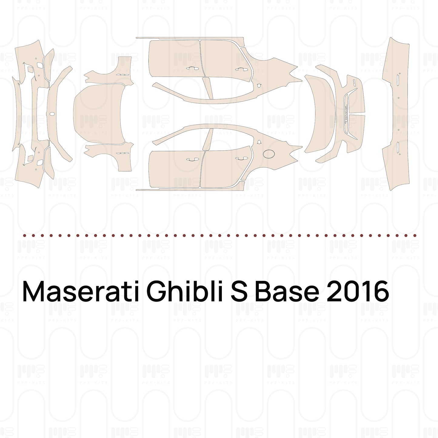 Pre-Cut PPF Maserati Ghibli S Base 2016