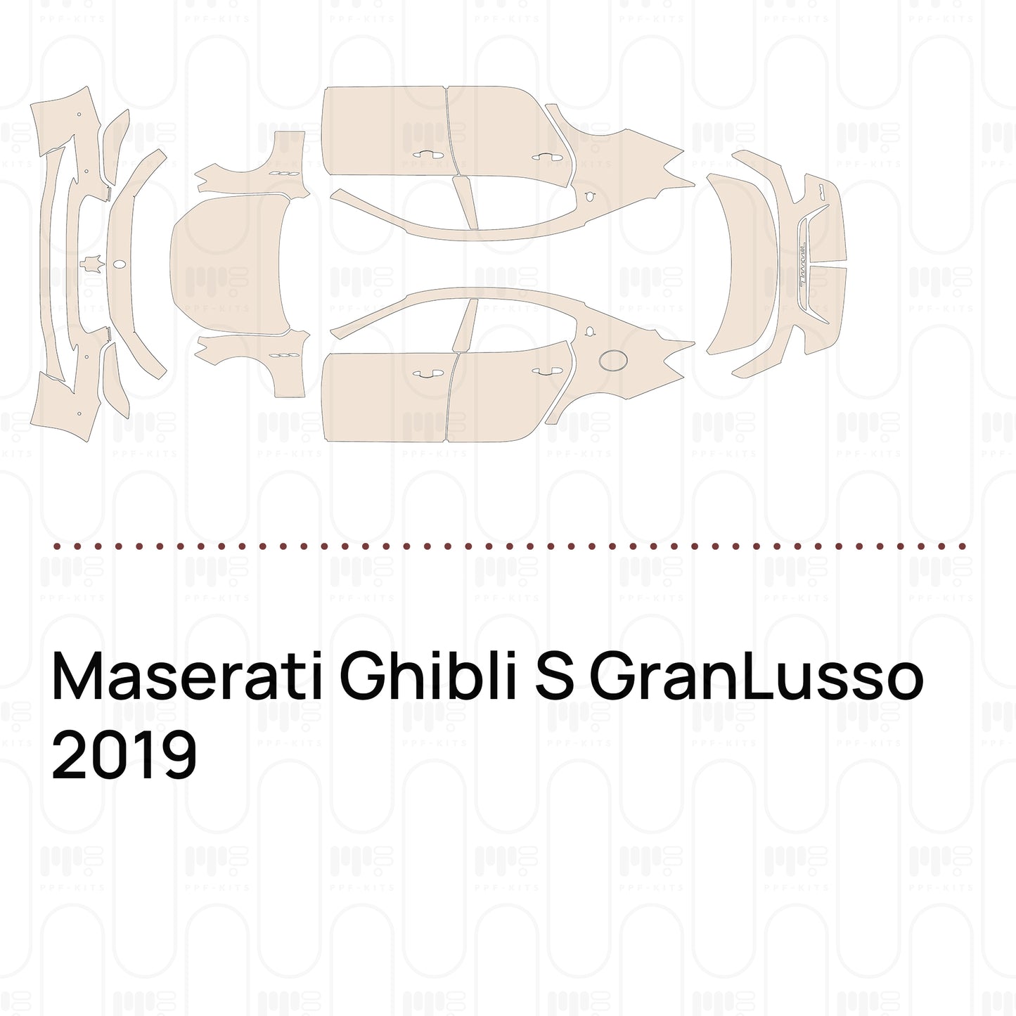 Pre-Cut PPF Maserati Ghibli S GranLusso 2019