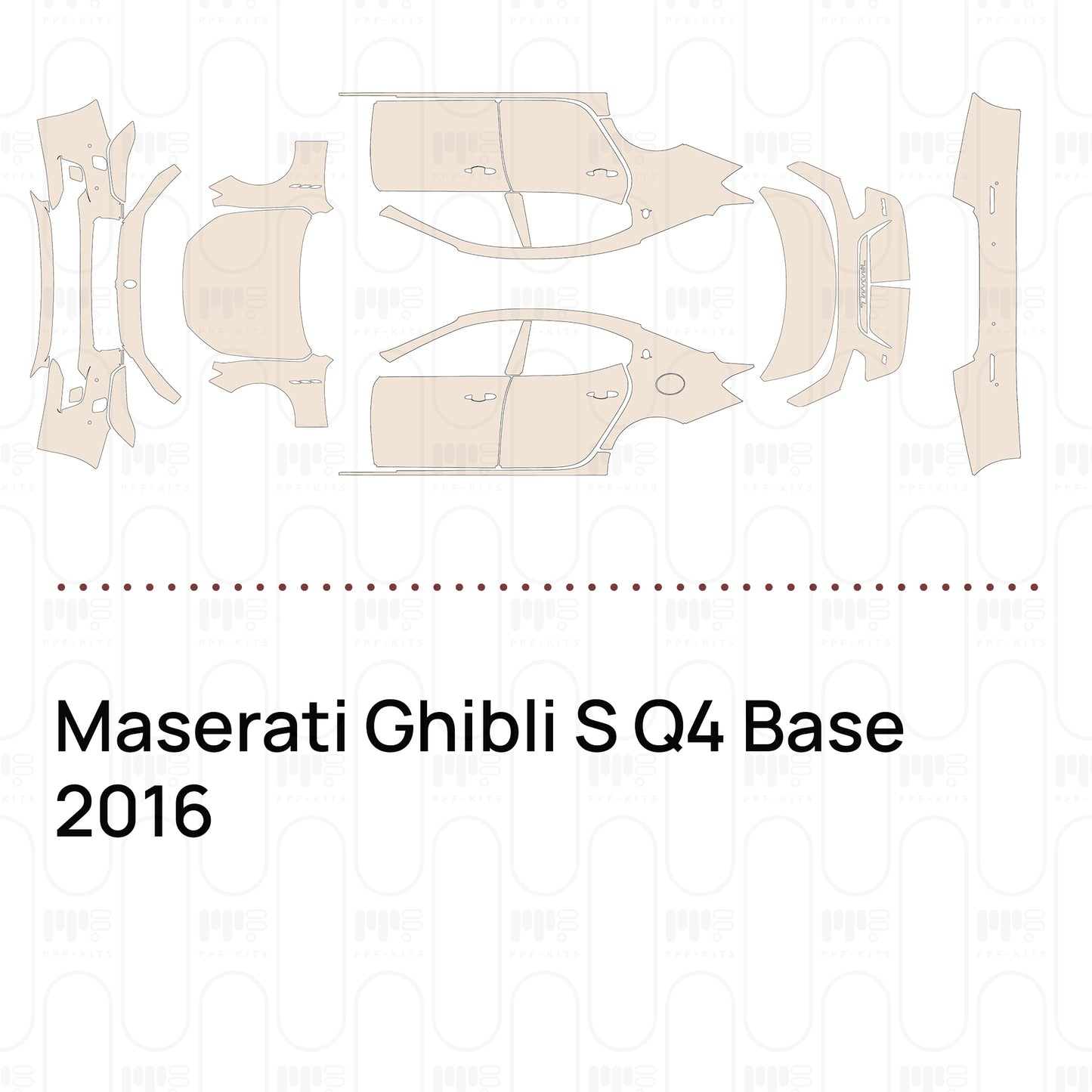 PPF precortado Maserati Ghibli S Q4 Base 2016