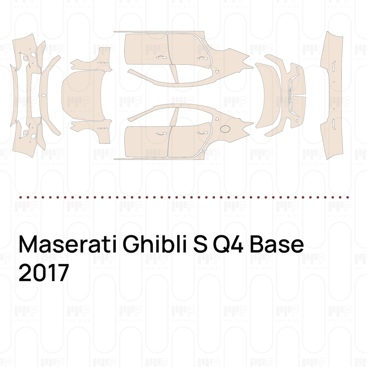 PPF precortado Maserati Ghibli S Q4 Base 2017