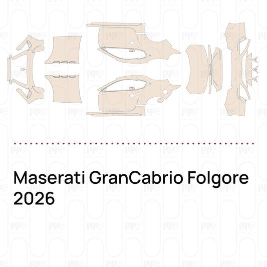 PPF precortado Maserati GranCabrio Folgore 2026
