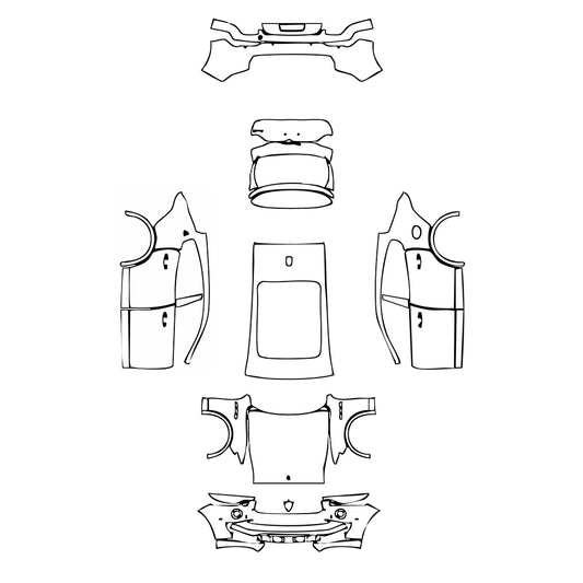 Pre-Cut PPF Maserati Levante Levante Base 2016 - PPF-Kits