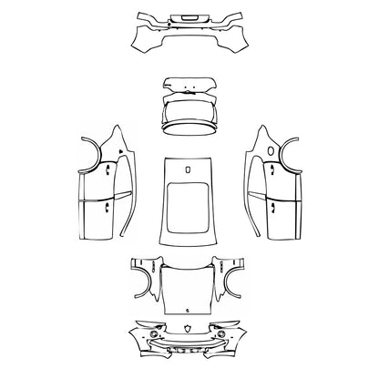 Pre-Cut PPF Maserati Levante Levante S GranLusso 2020 - PPF-Kits