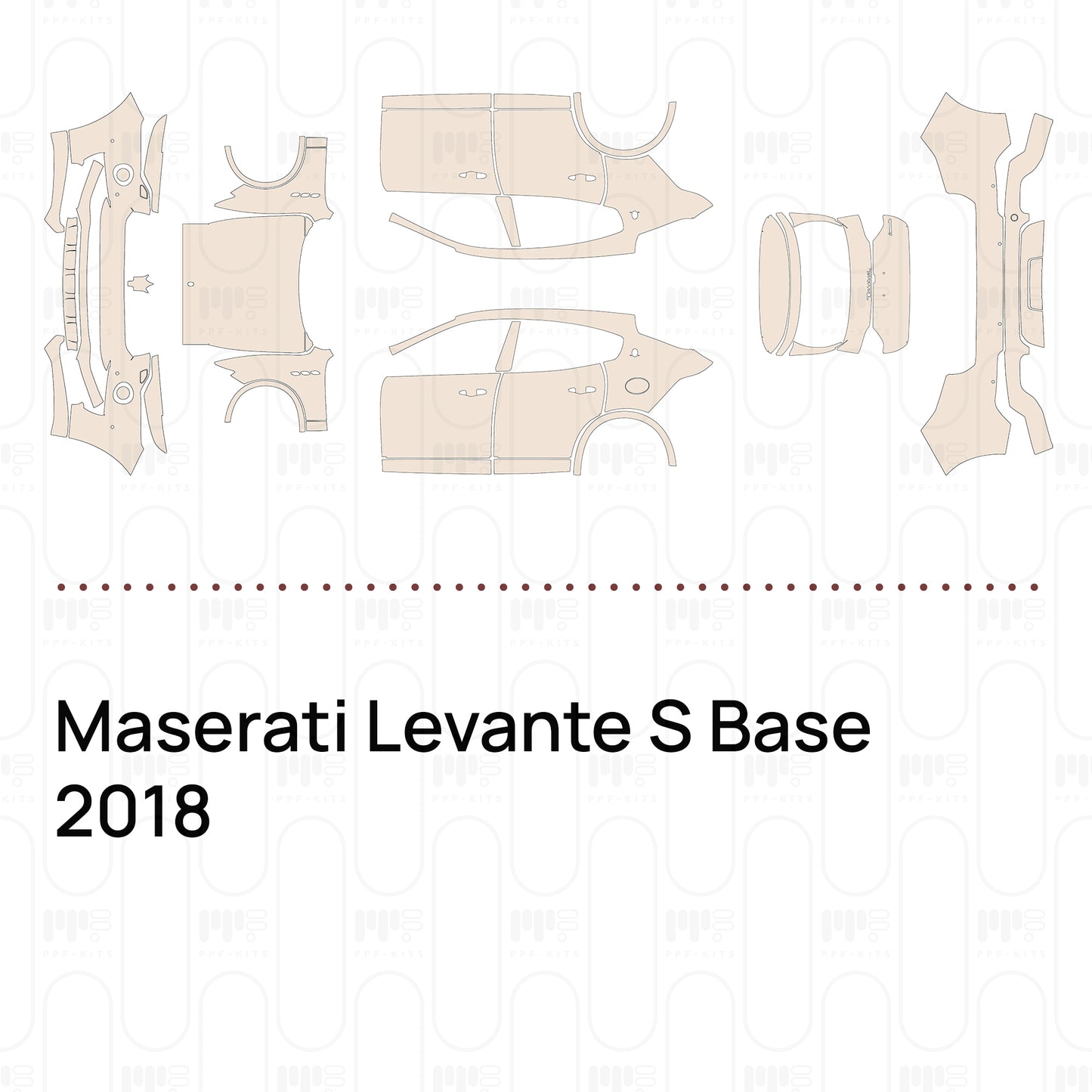 Pre-Cut PPF Maserati Levante S Base 2018