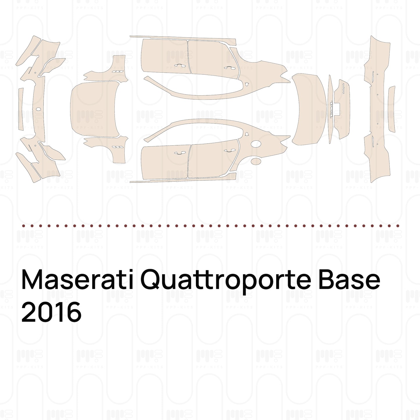 Pre-Cut PPF Maserati Quattroporte Base 2016