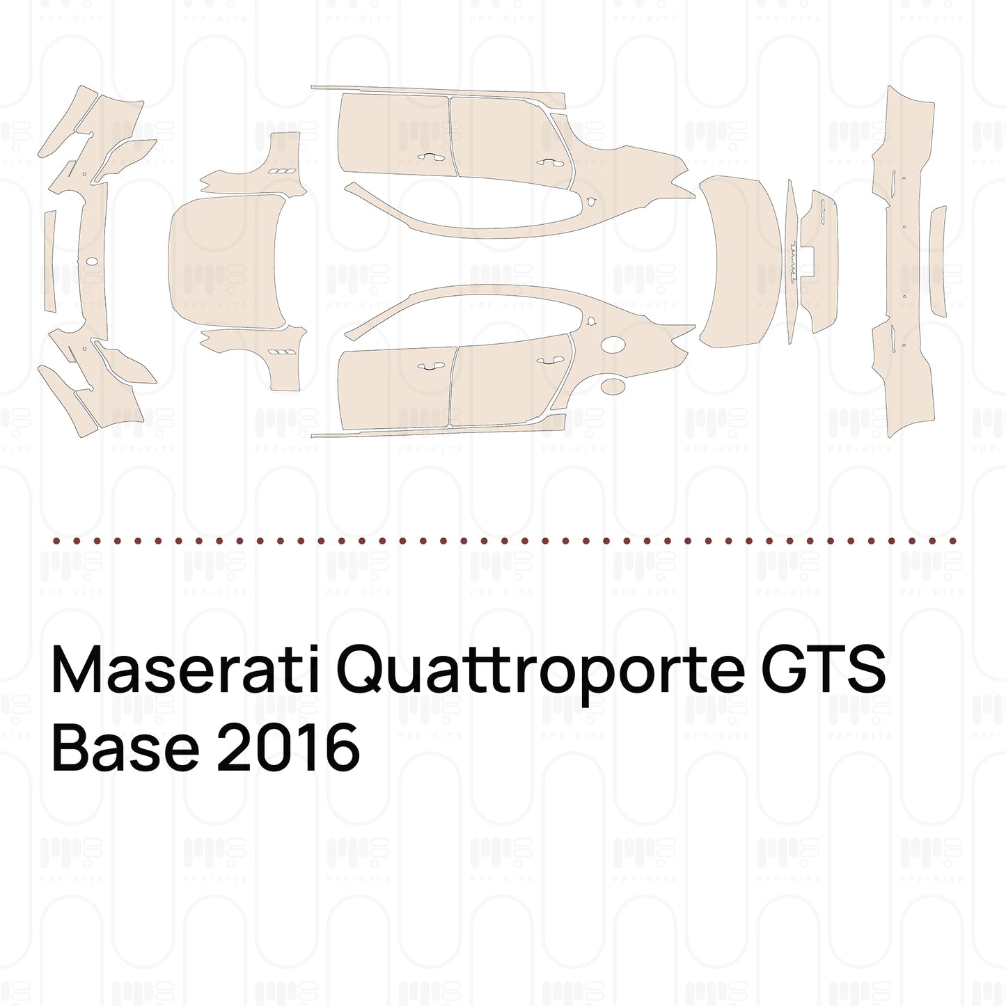 Pre-Cut PPF Maserati Quattroporte GTS Base 2016