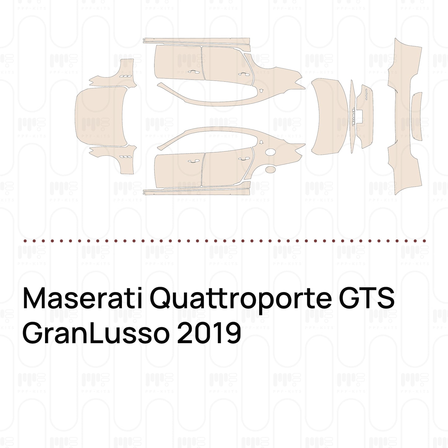 Pre-Cut PPF Maserati Quattroporte GTS GranLusso 2019